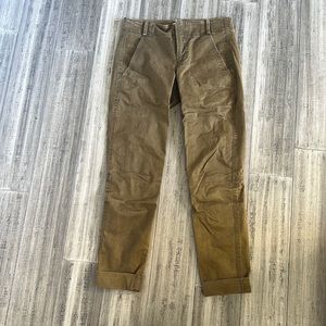 ALC olive green garment dyed jean